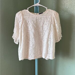 1. State Lace Blouse - Cream